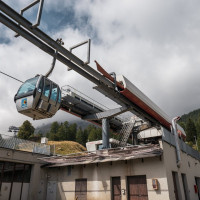 Bergstation der Kabinenbahn Peio-Tarlenta, September 2023