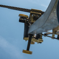 Klemme der Kabinenbahn Peio-Tarlenta, September 2023