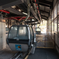 Talstation der Kabinenbahn Peio-Tarlenta, September 2023