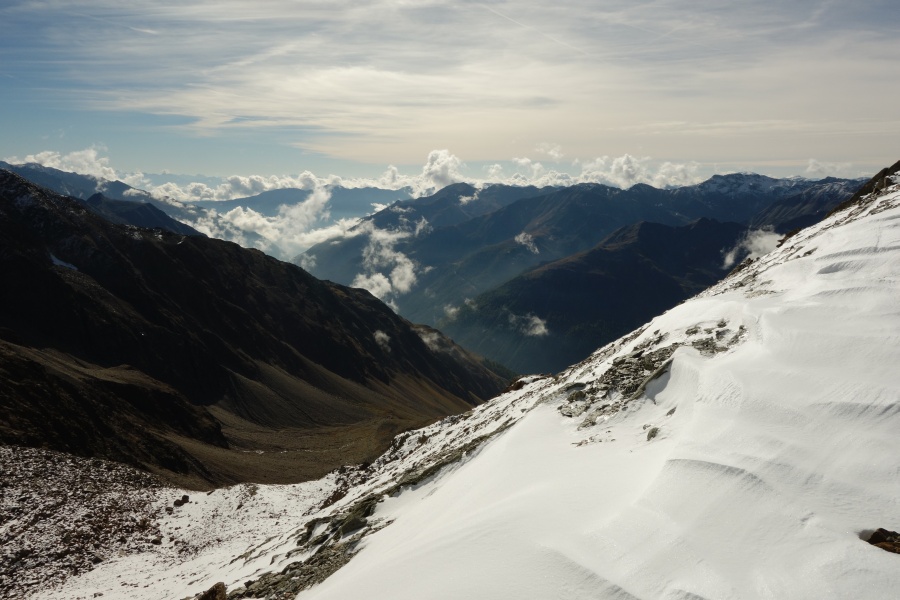Aussicht von der Bergstation der Schlepplifte Finail, Oktober 2013