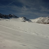 Blick von der Talstation der Schlepplifte Finail zur Grawand, Oktober 2013
