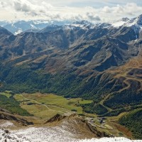 Ausblick von der Grawand ins Schnalstal, Oktober 2013