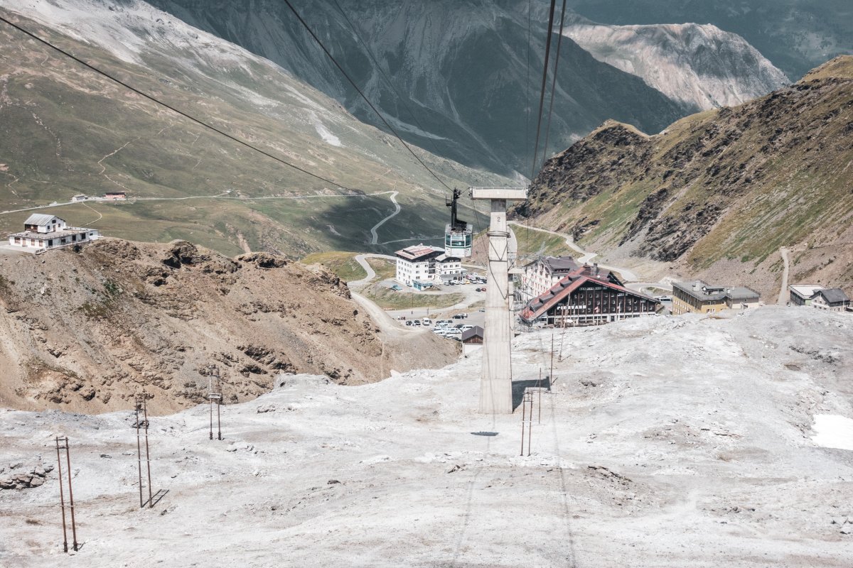 Luftseilbahn Passo dello Stelvio-Trincerone, Juli 2020