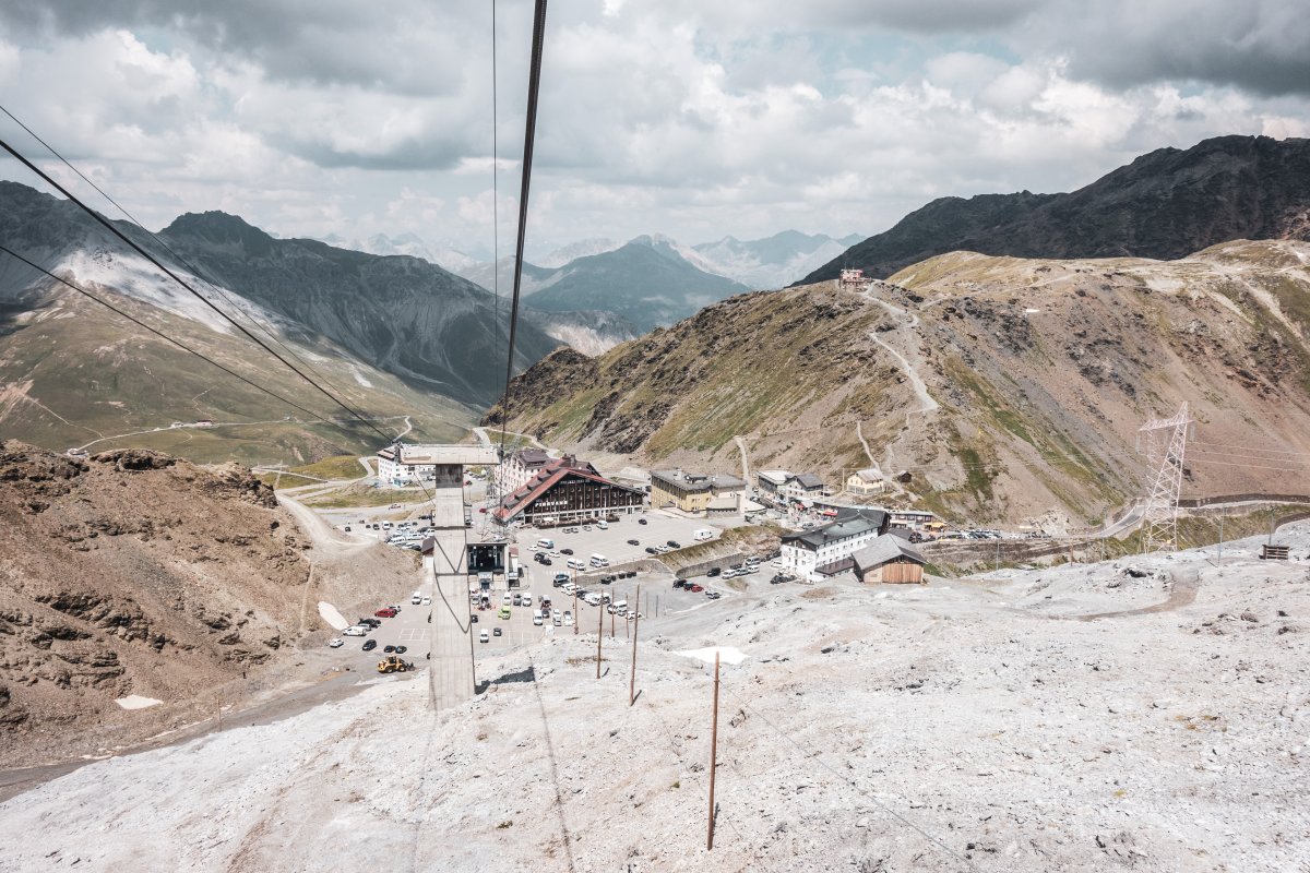 Luftseilbahn Passo dello Stelvio-Trincerone, Juli 2020