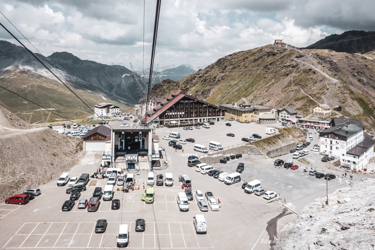 Luftseilbahn Passo dello Stelvio-Trincerone, Juli 2020
