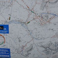 Karte Dolomiten, August 2007