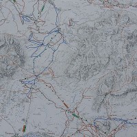 Karte Dolomiten, August 2007