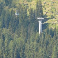 Luftseilbahn Alba-Ciampac in Canazei, August 2007