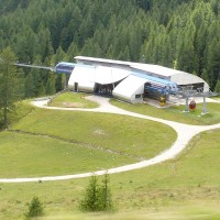 Kabinenbahn in Colfosco, August 2007