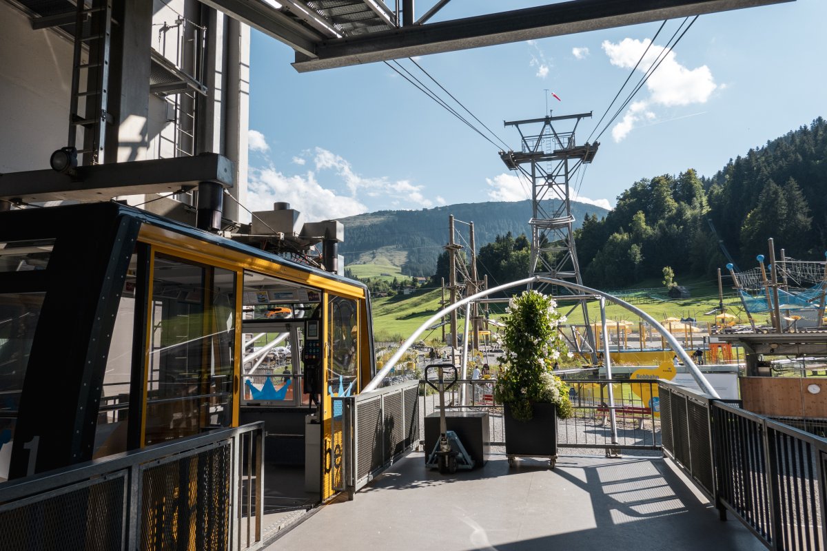 Talstation der Luftseilbahn in Jakobsbad