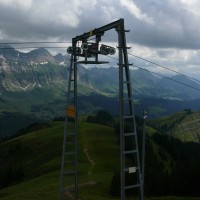 Die Portalstütze von der Seite, Juli 2008