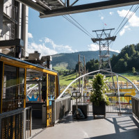 Talstation der Luftseilbahn Jakobsbad-Kronberg, September 2022