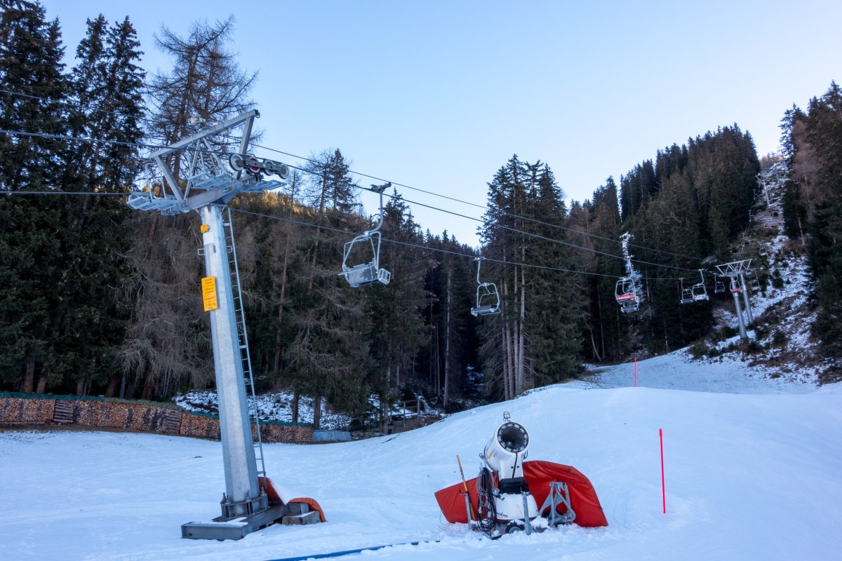 Sesselbahn Davos-Carjöl-Fuxägufer, Dezember 2016