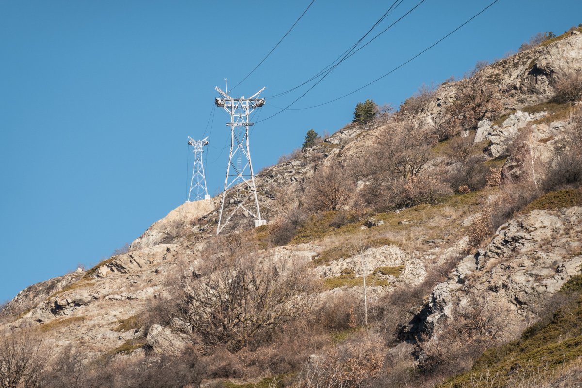 Luftseilbahn von Gampel nach Jeizinen
