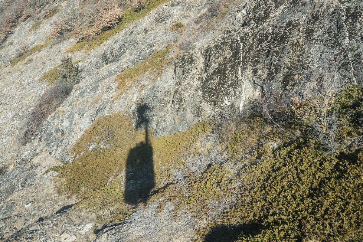 Luftseilbahn Gampel-Jeizinen, März 2022