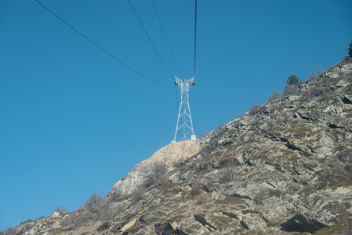 Luftseilbahn Gampel-Jeizinen, März 2022