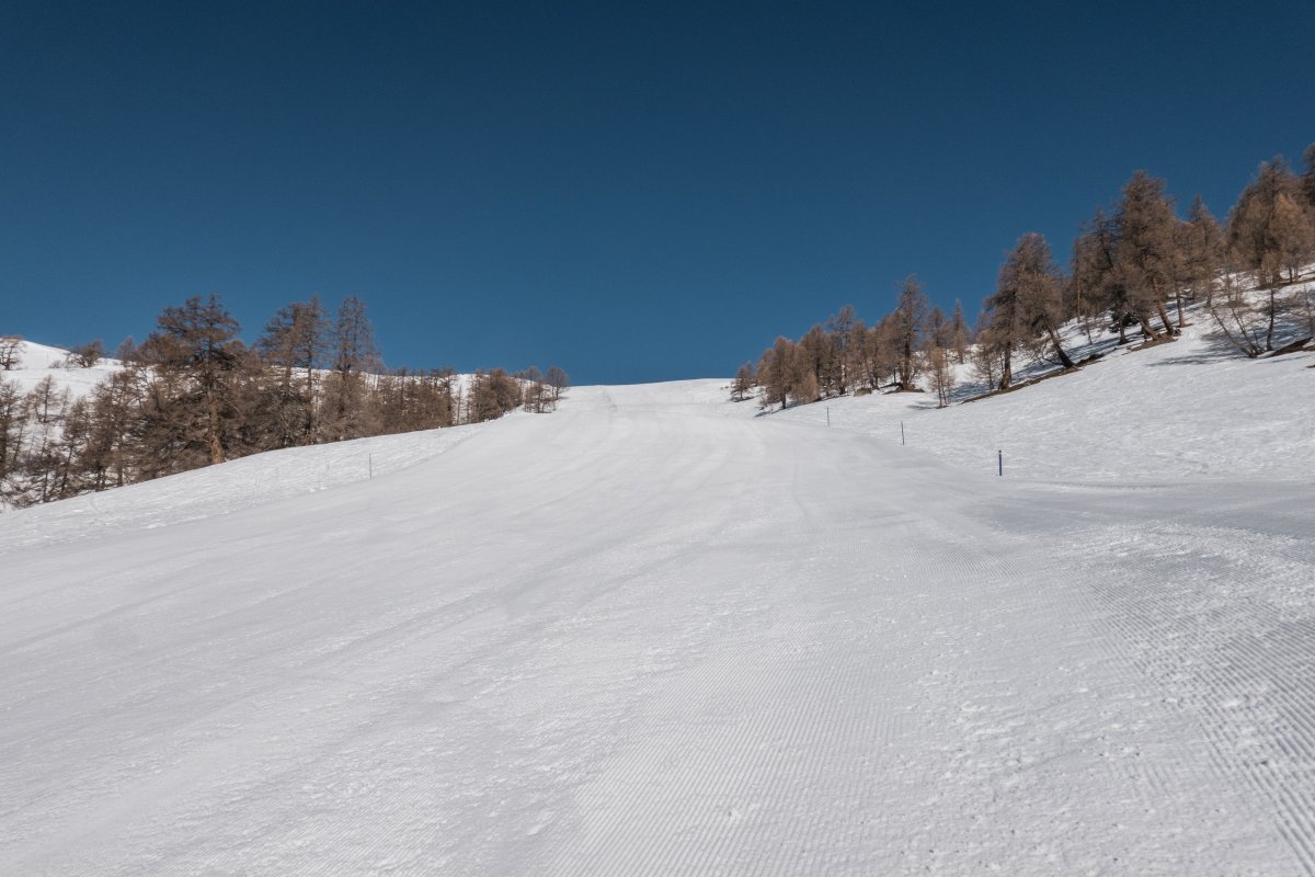 Skipiste im Skigebiet Jeizinen
