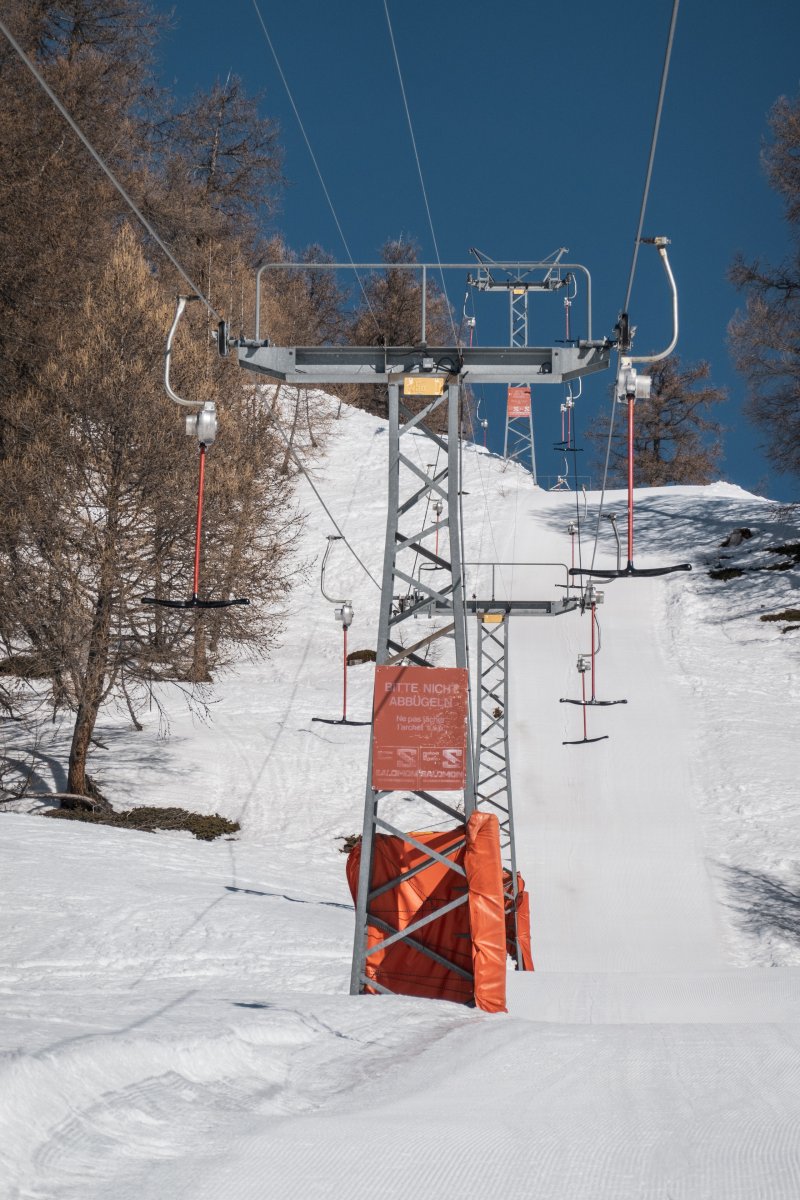 Schlepplift Feselalp, März 2022