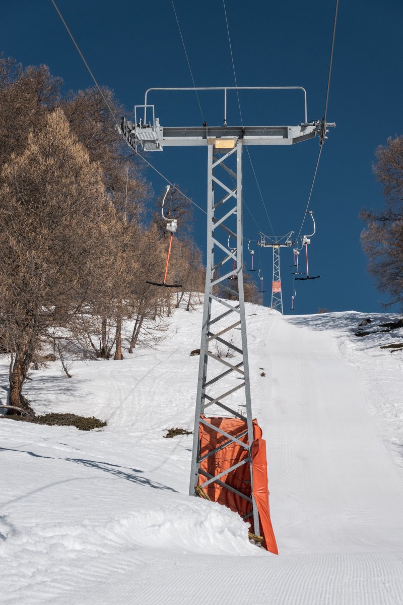 Schlepplift Feselalp, März 2022