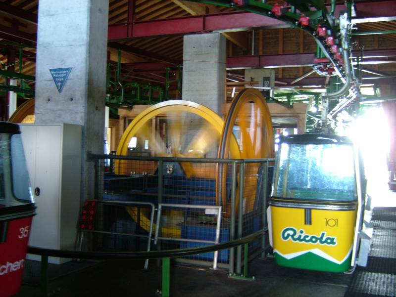 Bergstation der Kabinenbahn Grindelwald-Männlichen, Juli 2005