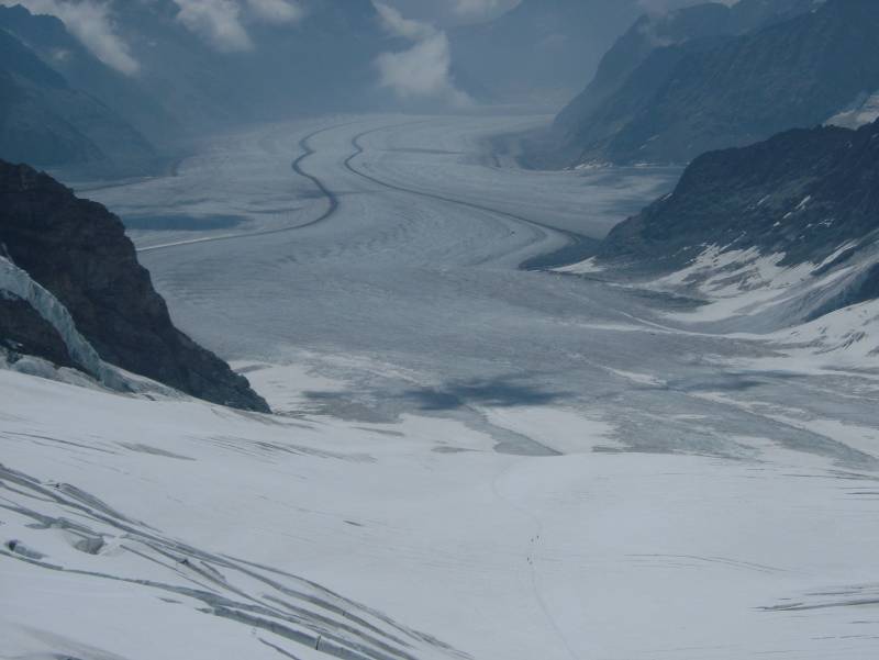 Der Aletschgletscher, Juli 2005