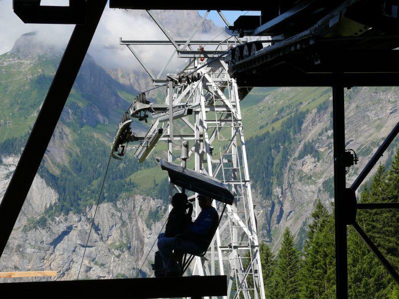 Bergstation der Sesselbahn Kandersteg-Oeschinen, Juli 2008