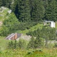 Bergstation des Schlepplifts Läger, Juli 2008