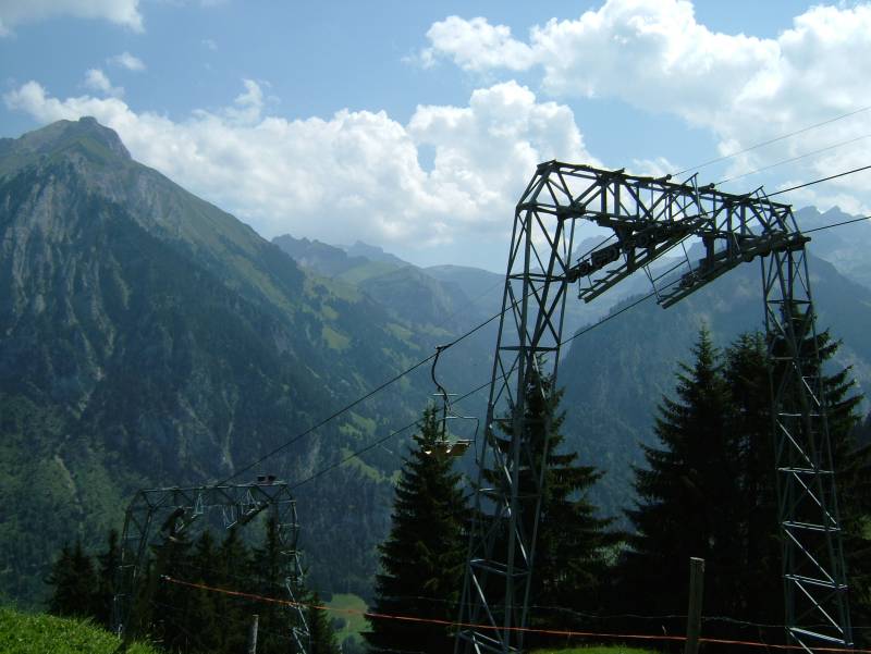 Sesselbahn Kiental-Ramslauen, Juli 2006