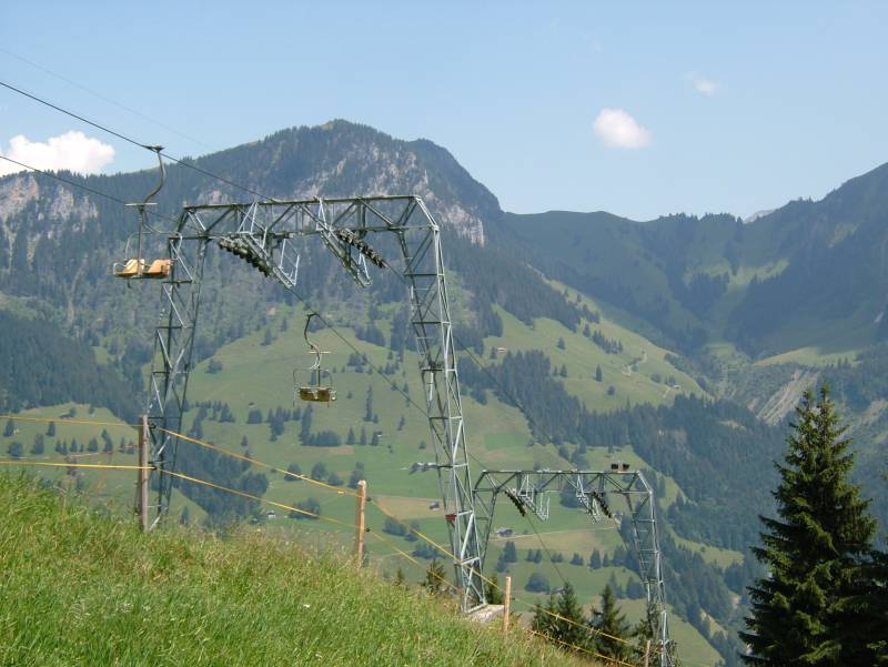 Sesselbahn Kiental-Ramslauen, Juli 2006