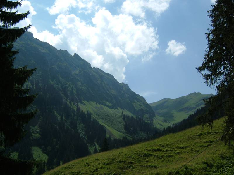 Landschaft im Kiental, Juli 2006