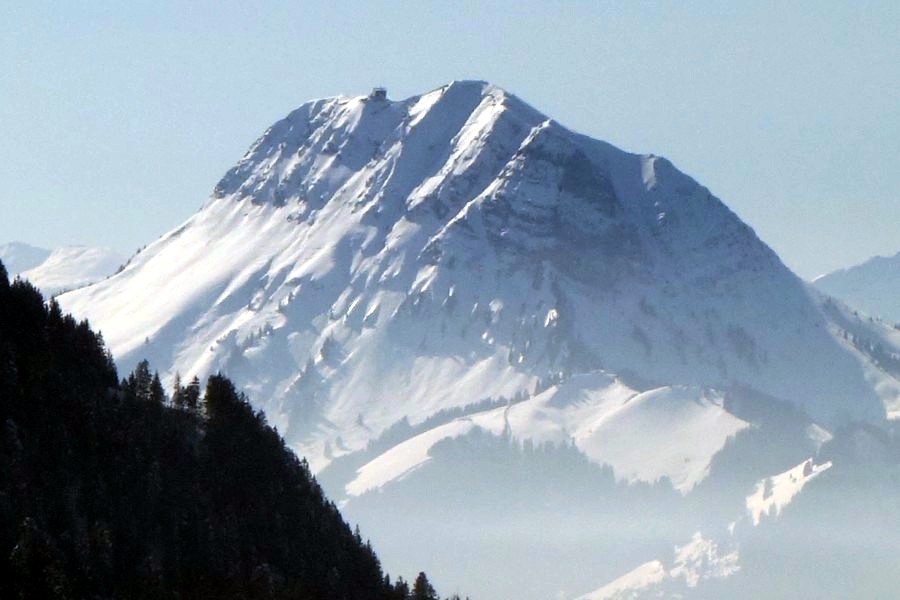 Blick zum Moléson, Februar 2013