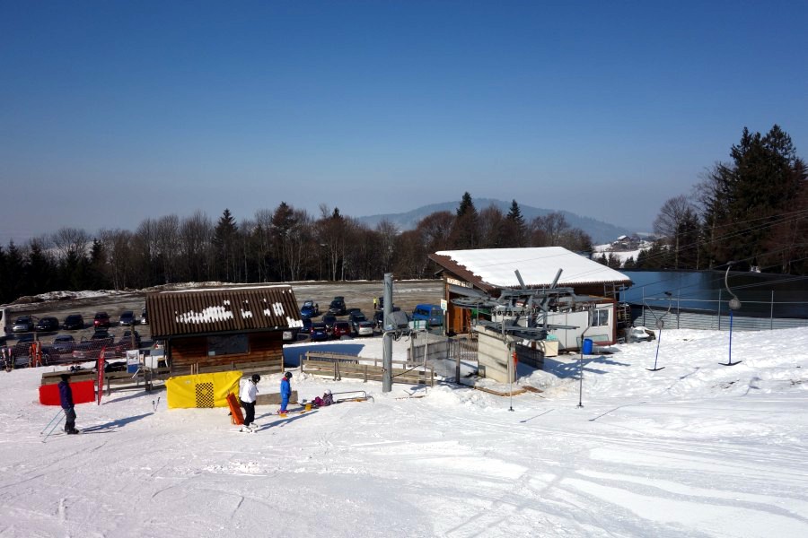 Talstationen der Schlepplifte Le Brand-La Gormanda und Le Brand, Februar 2013