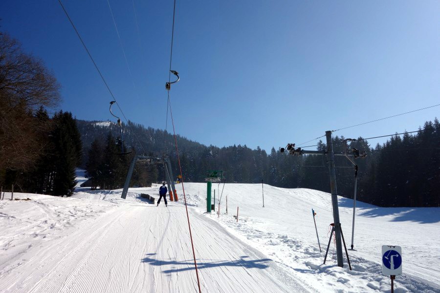 Schlepplift Le Brand-La Gormanda, Februar 2013