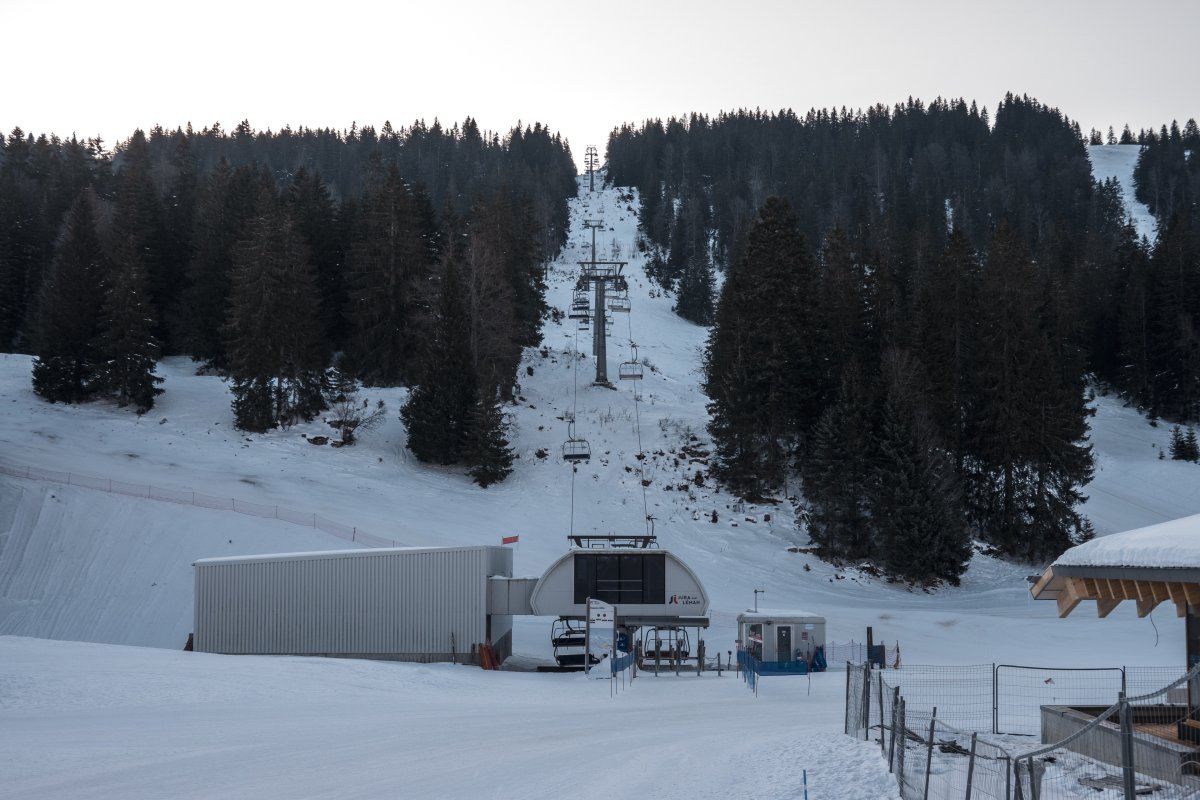 Sesselbahn Les Dappes-La Dôle, Februar 2023