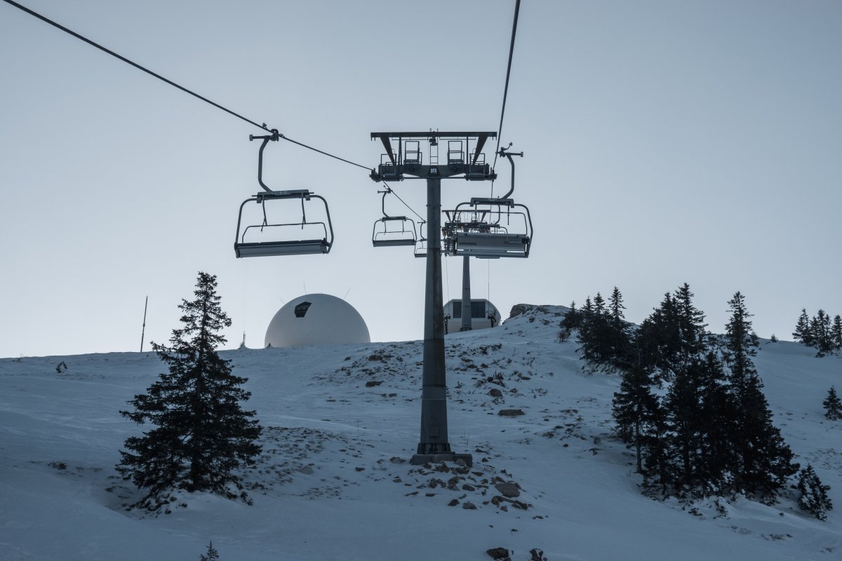 Sesselbahn Les Dappes-La Dôle, Februar 2023