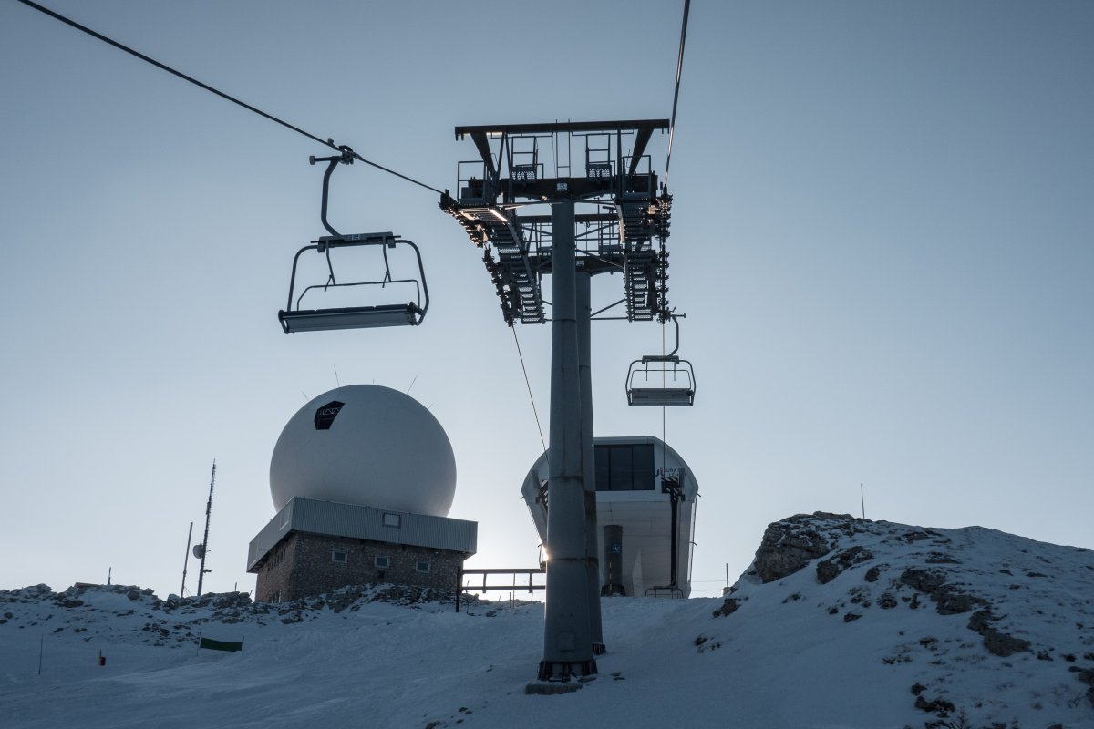 Sesselbahn Les Dappes-La Dôle, Februar 2023
