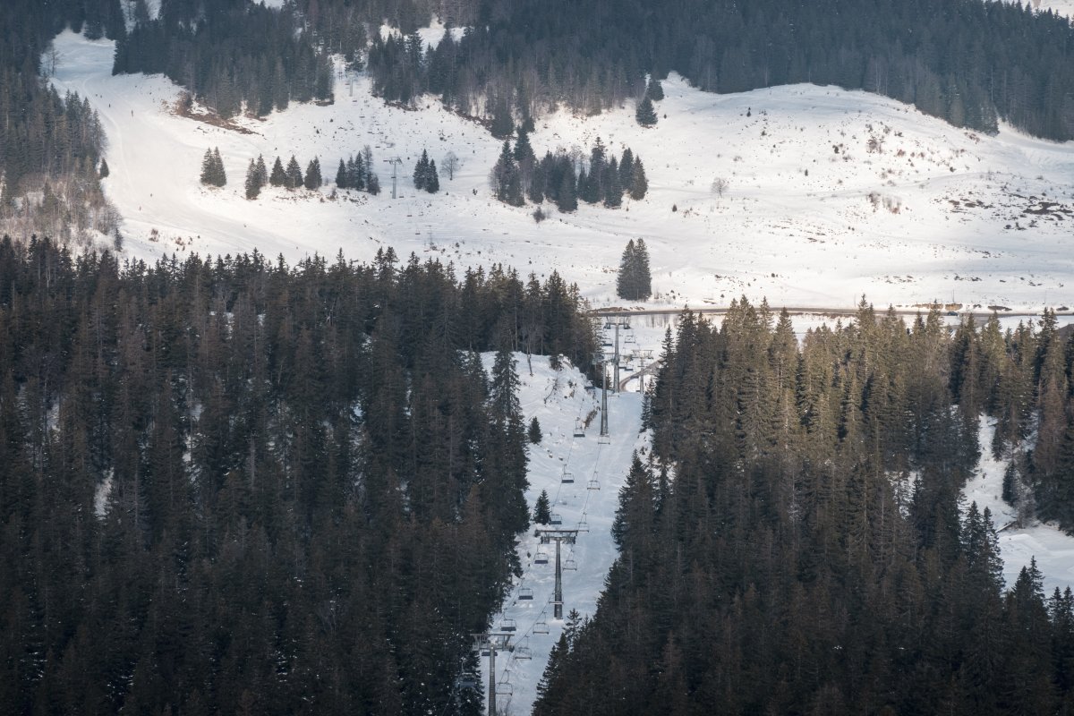 Sesselbahn Les Dappes-La Dôle, Februar 2023