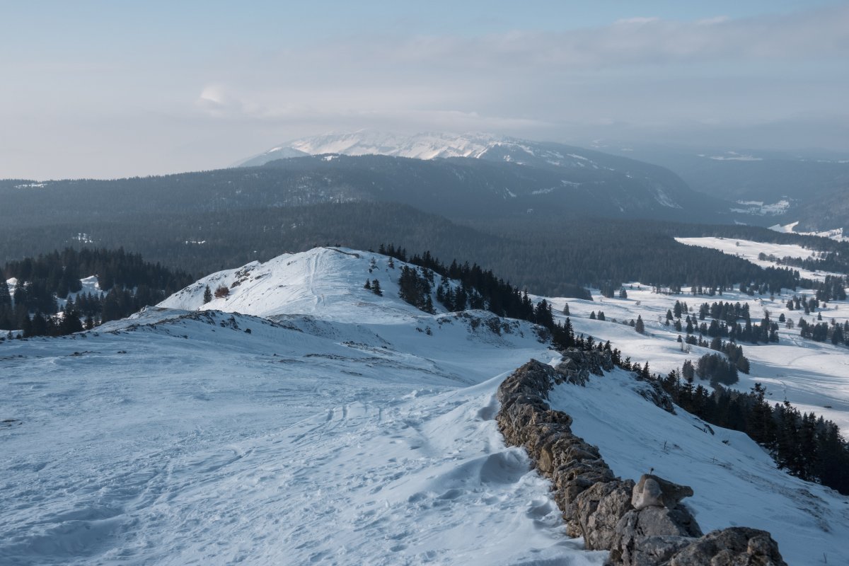 Panorama La Dôle, Februar 2023