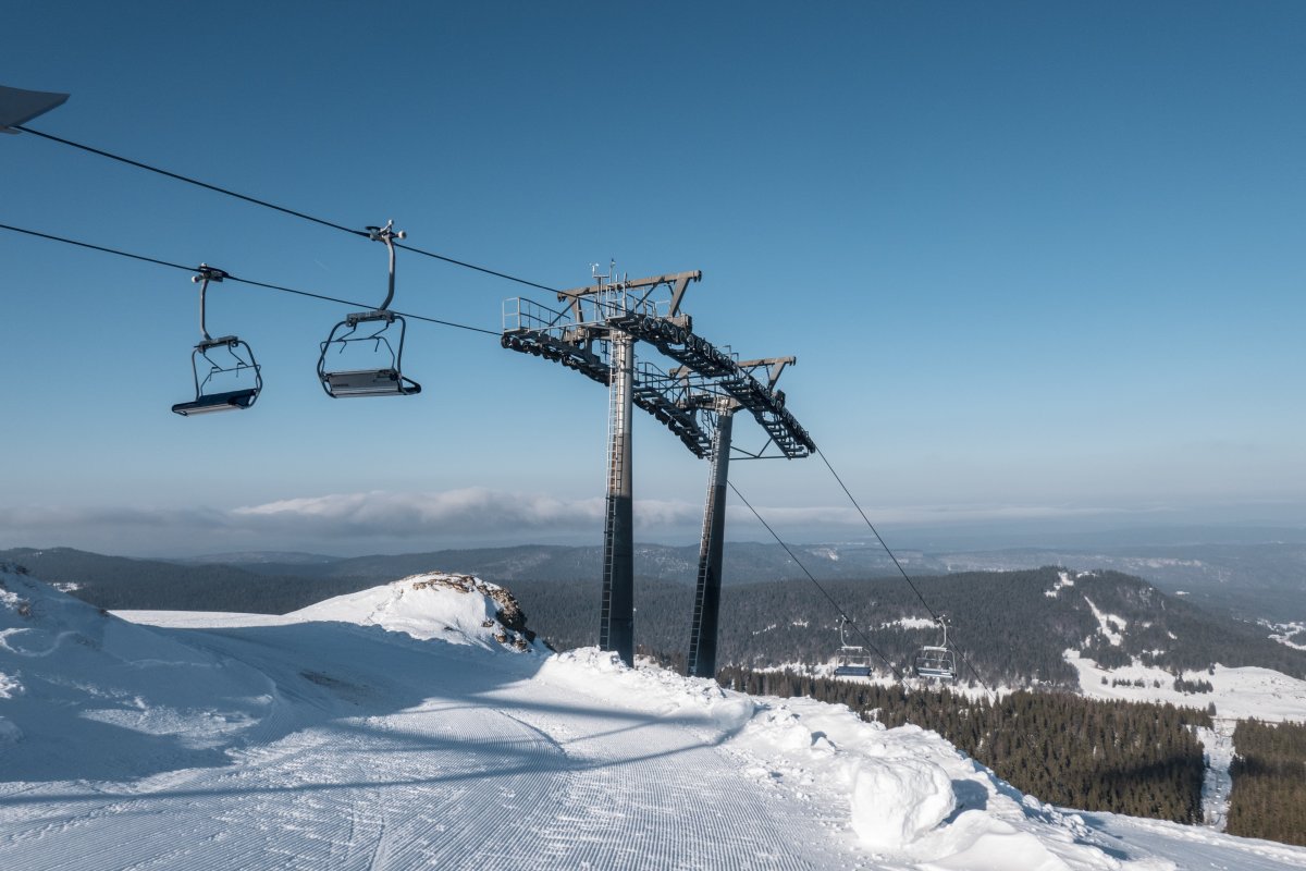 Sesselbahn Les Dappes-La Dôle, Februar 2023