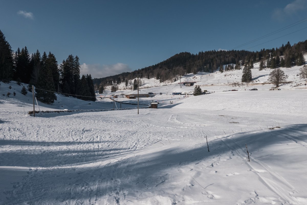 Übungsgelände Les Dappes, Februar 2023