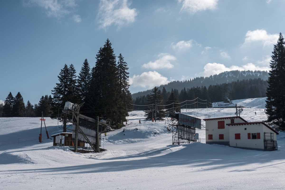 Talstationen der Schlepplifte Cuvaloup 1 + 3, Februar 2023