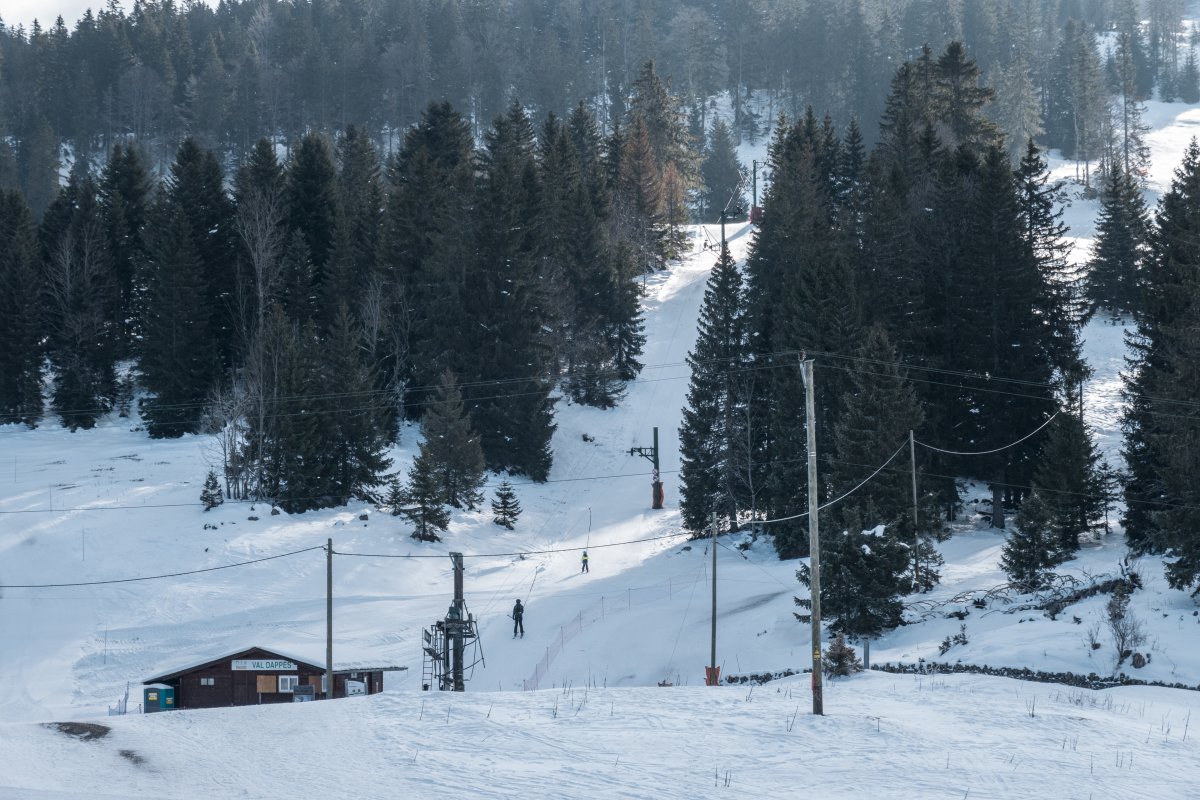 Schlepplift Valdappes, Februar 2023