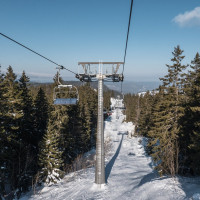 Sesselbahn Les Dappes-La Dôle, Februar 2023