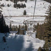 Sesselbahn Les Dappes-La Dôle, Februar 2023