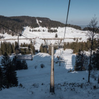 Sesselbahn Les Dappes-La Dôle, Februar 2023