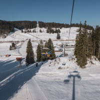 Sesselbahn Les Dappes-La Dôle, Februar 2023