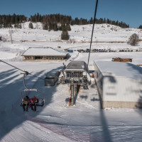 Sesselbahn Les Dappes-La Dôle, Februar 2023
