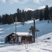 Talstation des Schlepplifts Valdappes, Februar 2023