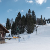 Talstation des Schlepplifts Reculet Dessous, Februar 2023