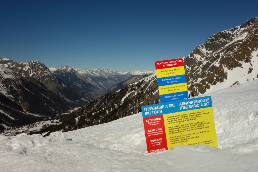 Skirouten am Schlepplift Les Arpalles, März 2014